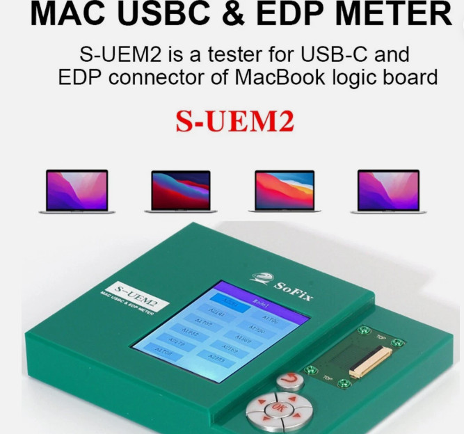 USBC & EDP Meter for EDP Connector of MacBook Logic Board for MacBook repairs
