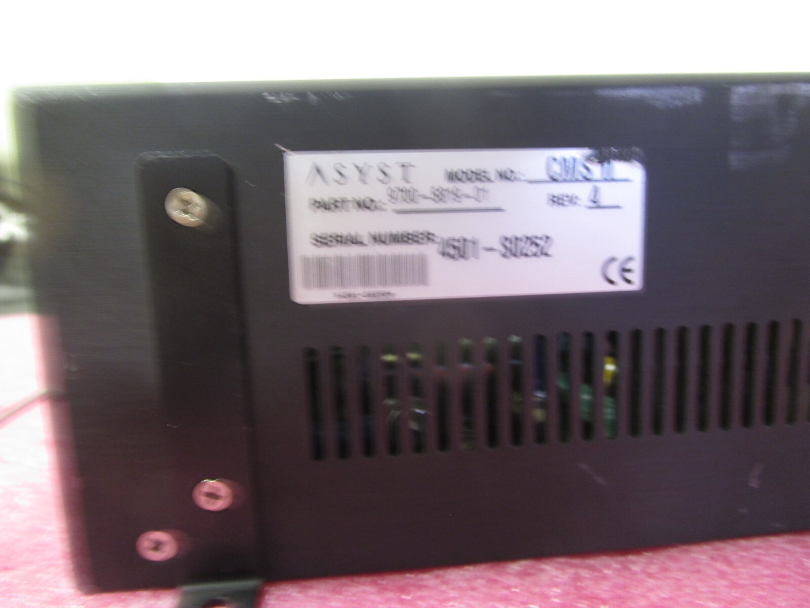 Asyst Technologies Controller CMS II Rev. 004 9700-5819-01