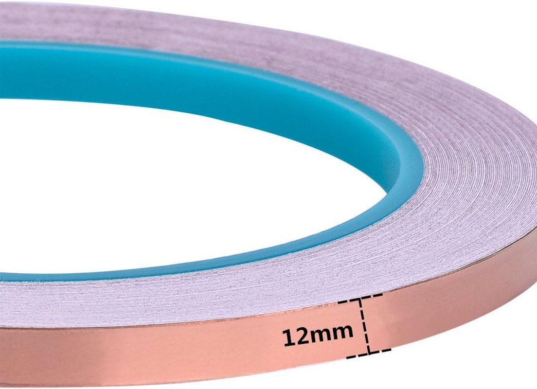 Jocon Copper Foil Tape 1/2Inch X 22Yards with Conductive Adhesive for EMI Shield