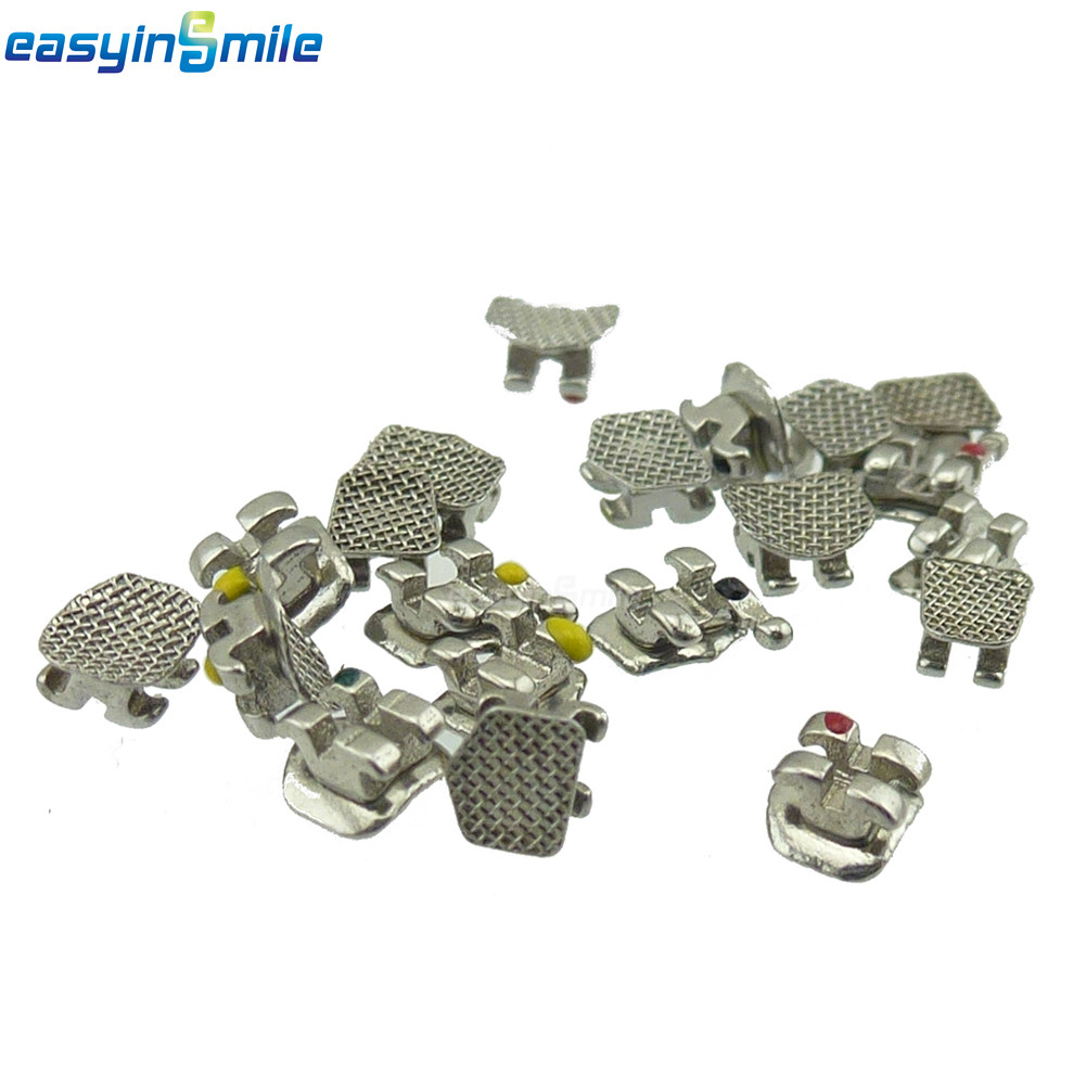 10Packs Orthodontic Metal Brackets Dental MINI Braces MBT/ROTH 022 Hook 3/345