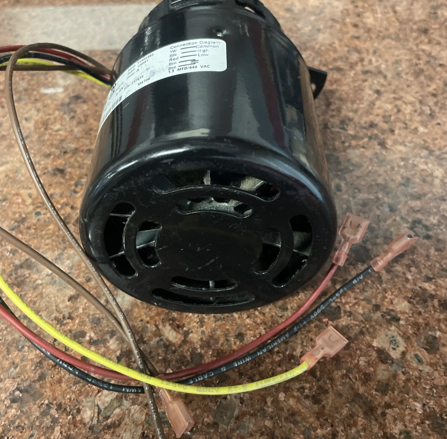 Fasco Type U90B1 Motor Fan 71902582 V230 Class B Mexico