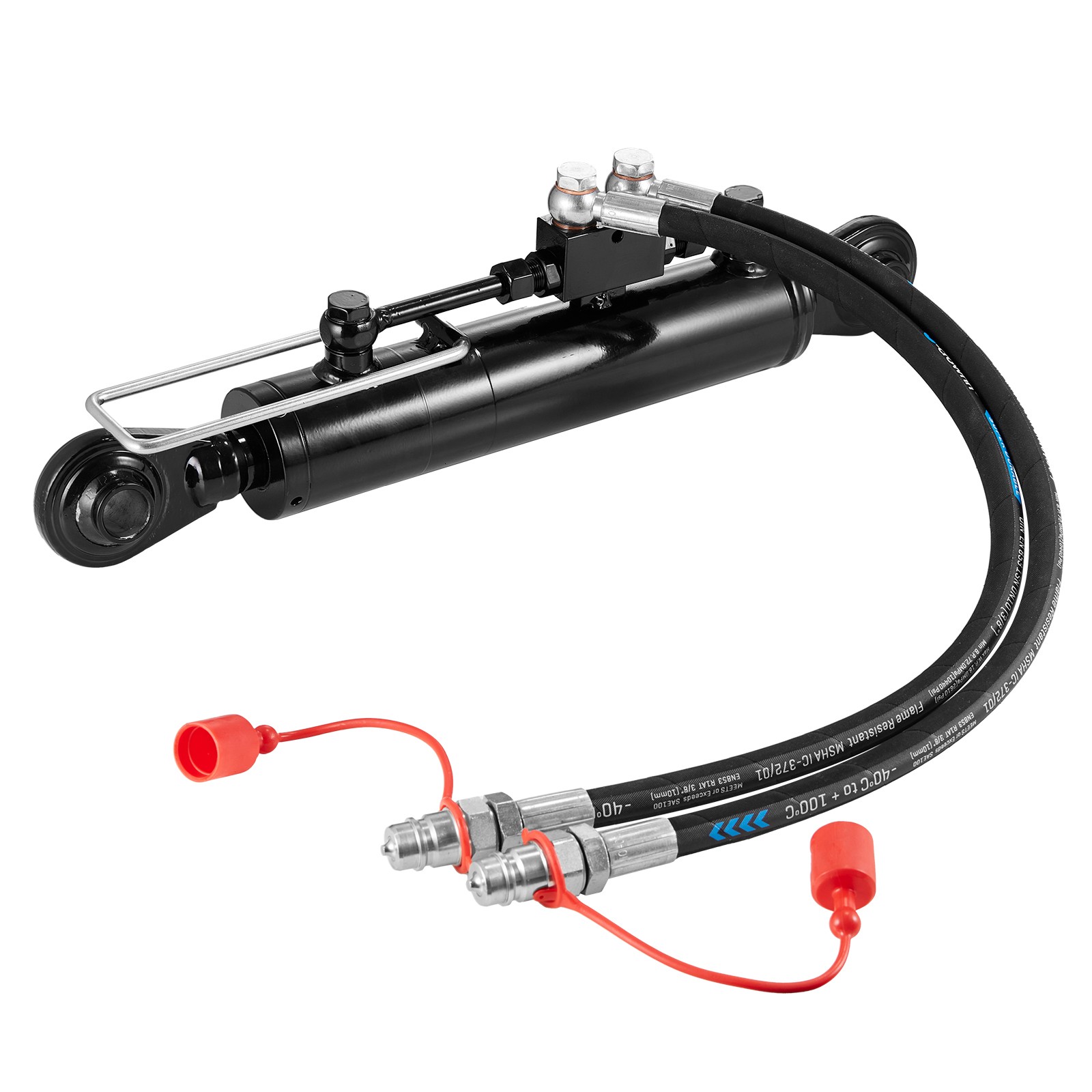 VEVOR Hydraulic Top Link Cat.1-1 (11 in 20-7/8~31-7/8 in) with 2 Hoses