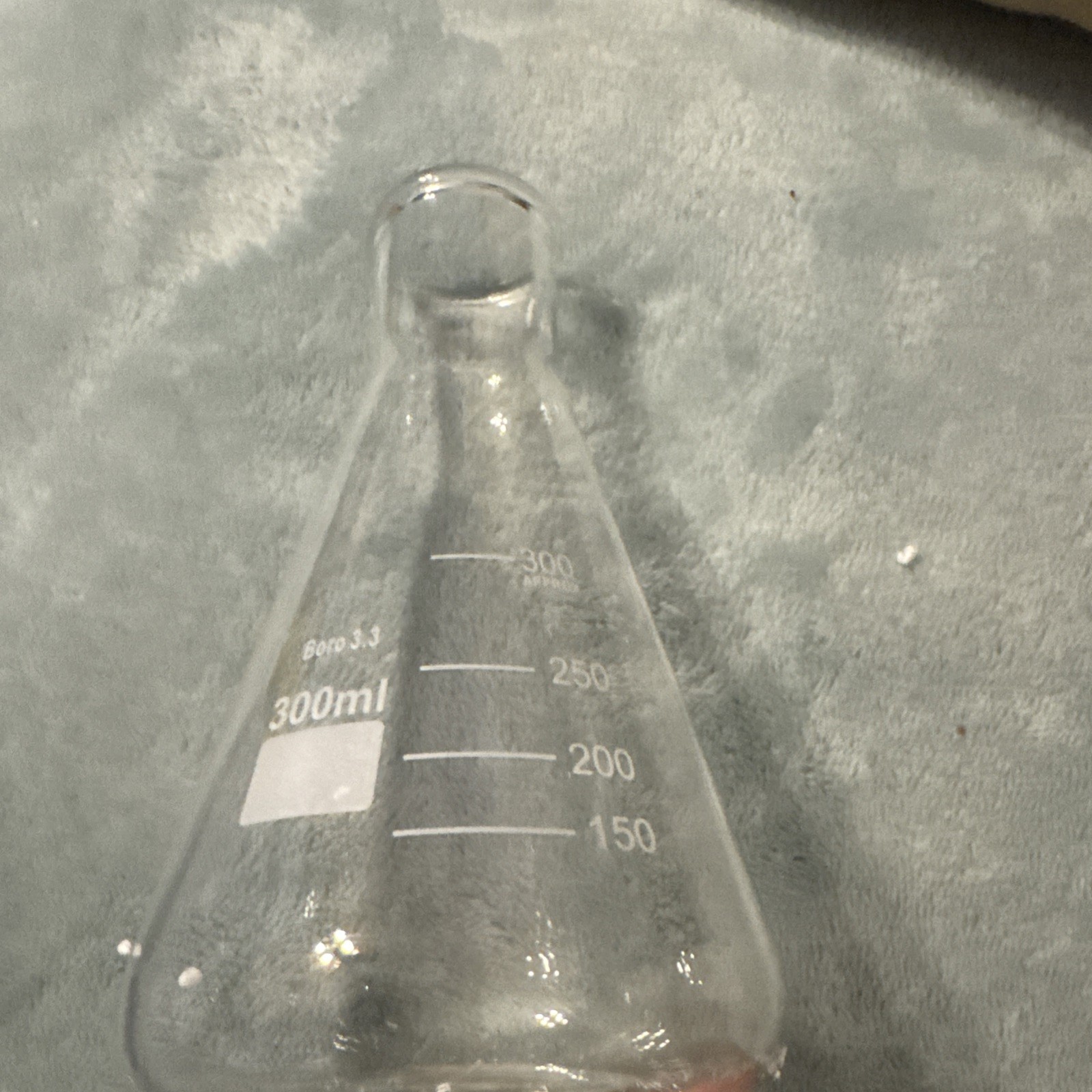 Set Of 7 Narrow Mouth Glass Erlenmeyer Flasks, 50/100/150/200/250/300/ 500 ml
