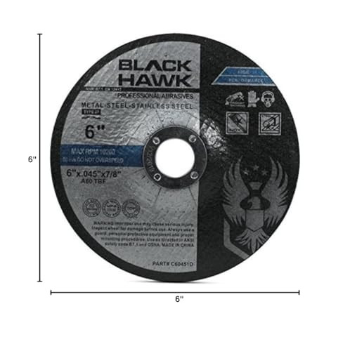 BHA Metal and Stainless Steel 6” x .045” x 7/8”