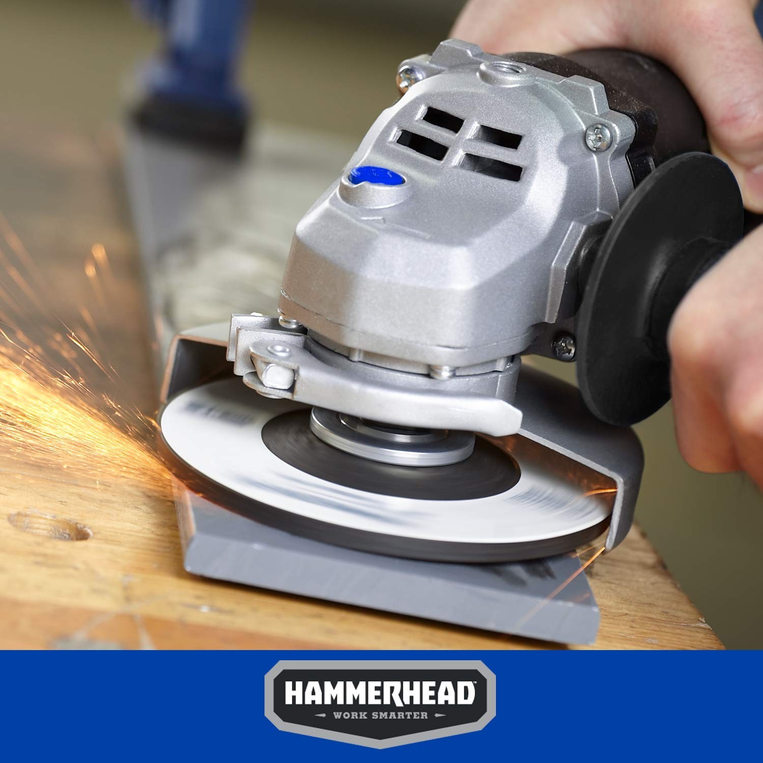 Hammerhead 6-Amp 4-1/2 Inch Angle Grinder with 3 pcs Grinding Wheel – HAAG