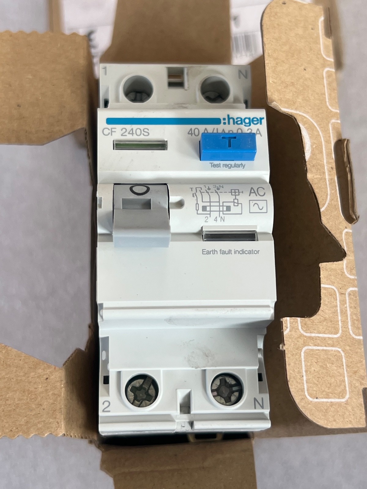 (Lot 2 Pcs) Hager CF240S RCCB