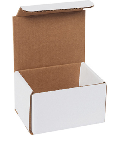 50 Pack 5x4x3 White Corrugated Shipping Mailer Packing Box Boxes 5″ x 4″ x 3″