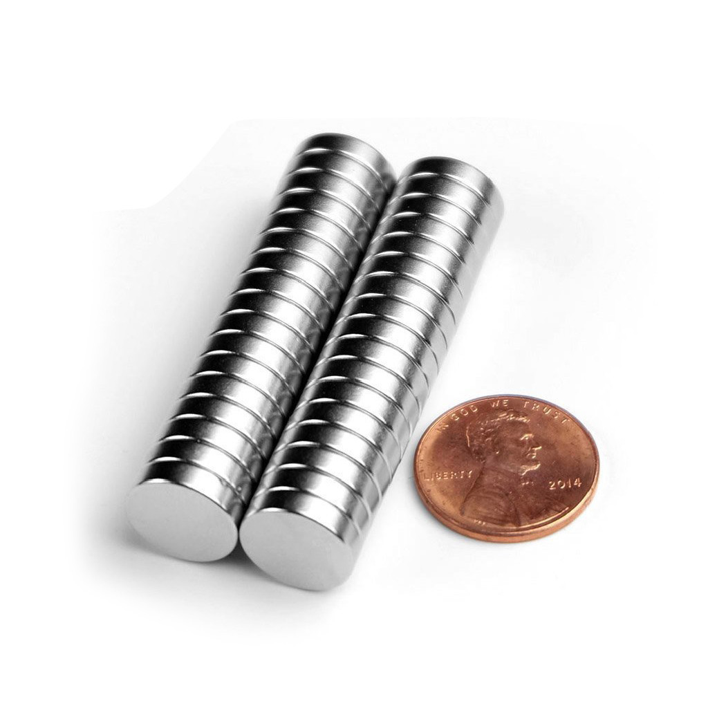 Lots 100 4mm X 2mm Neodymium Disc Strong Rare Earth N35 Small Fridge Magnets