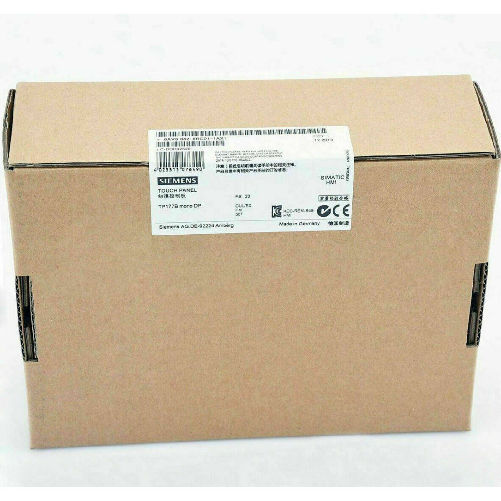 1 PCS 6AV6642-0BC01-1AX1 New Siemens HMI 6AV6642-0BC01-1AX1 TOUCH PANEL