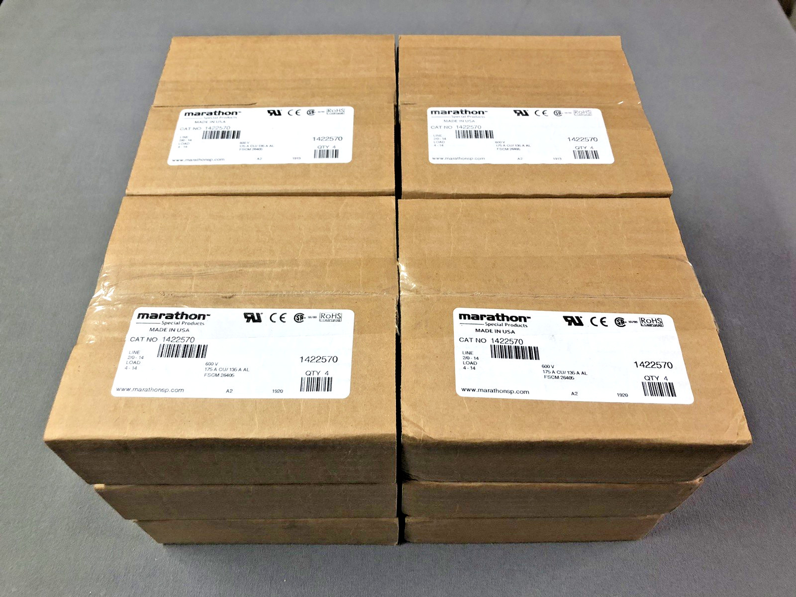 Marathon 1422570 Power Distribution Block 2 Pole 175A 600V AC/DC – Qty. 1
