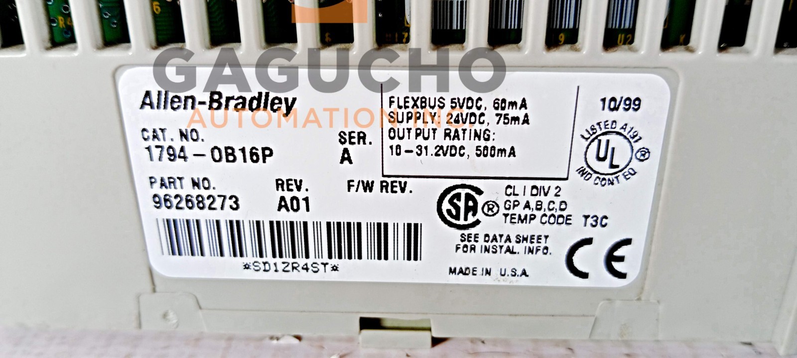 Allen Bradley 1794-OB16P /A Flex I/O 24VDC Source Output Module