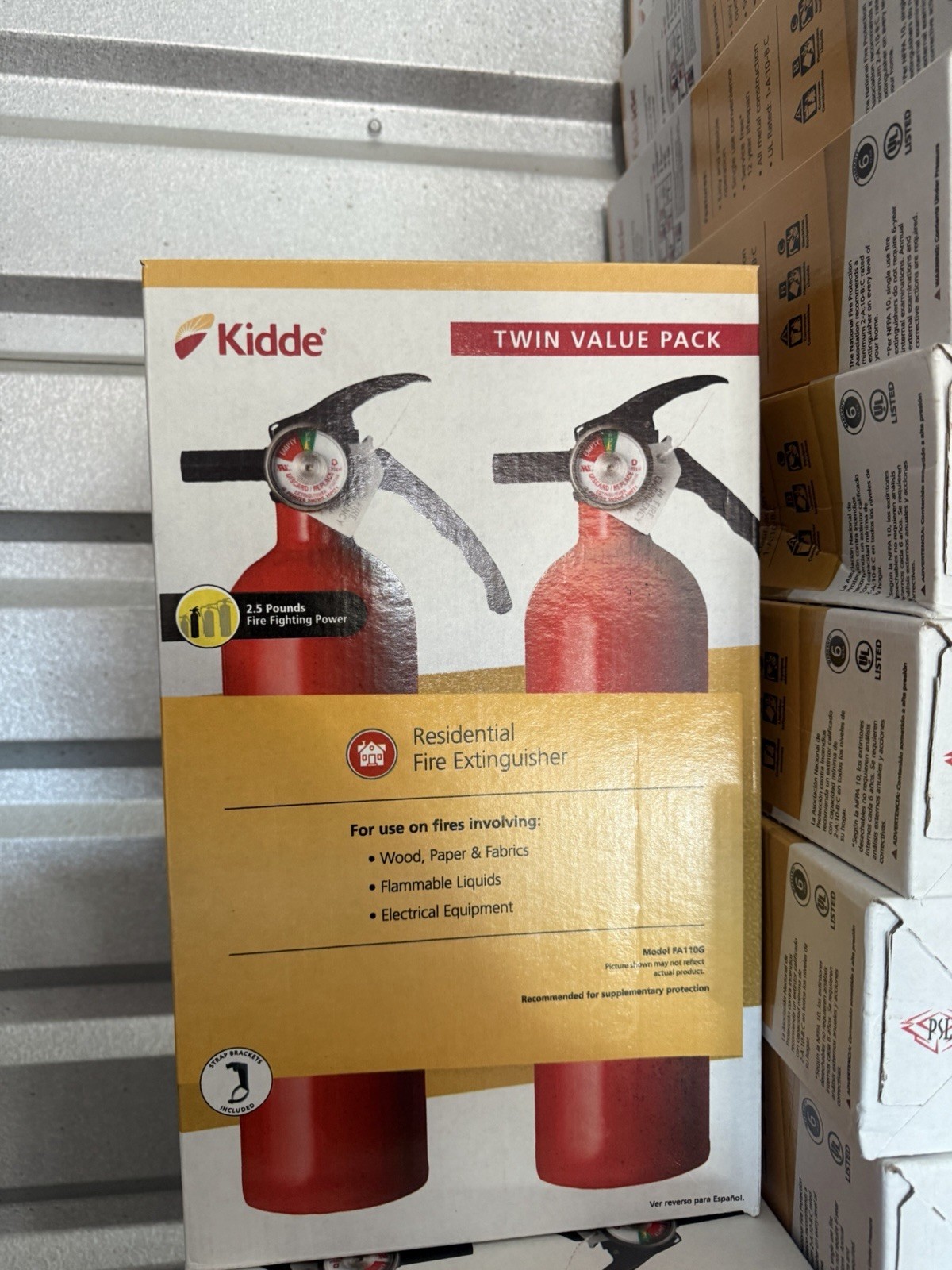 2-Pack Kidde Home Fire Extinguisher 1-A:10-B:C Class ABC 2.5 lb. 21030932 New✅