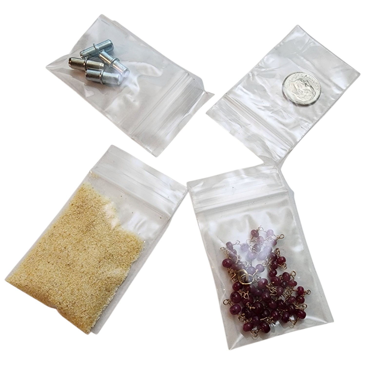 HEAVY DUTY 4 Mil Clear Zip Seal Bags Reclosable Top Lock Plastic Jewelry 4Mil