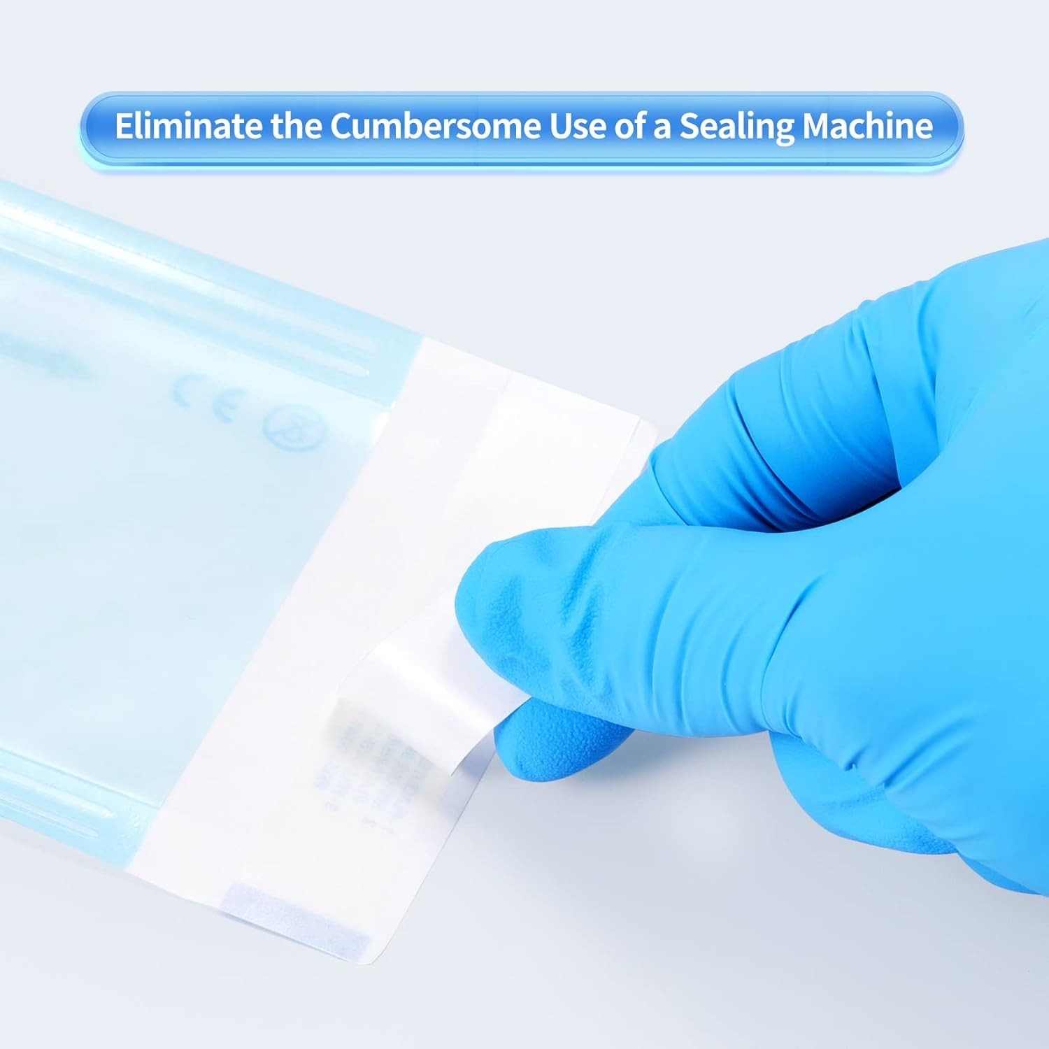 3.5 X 6.5 Self Sterilization Pouches for Dental Offices, 100 Pcs Self Seal St…