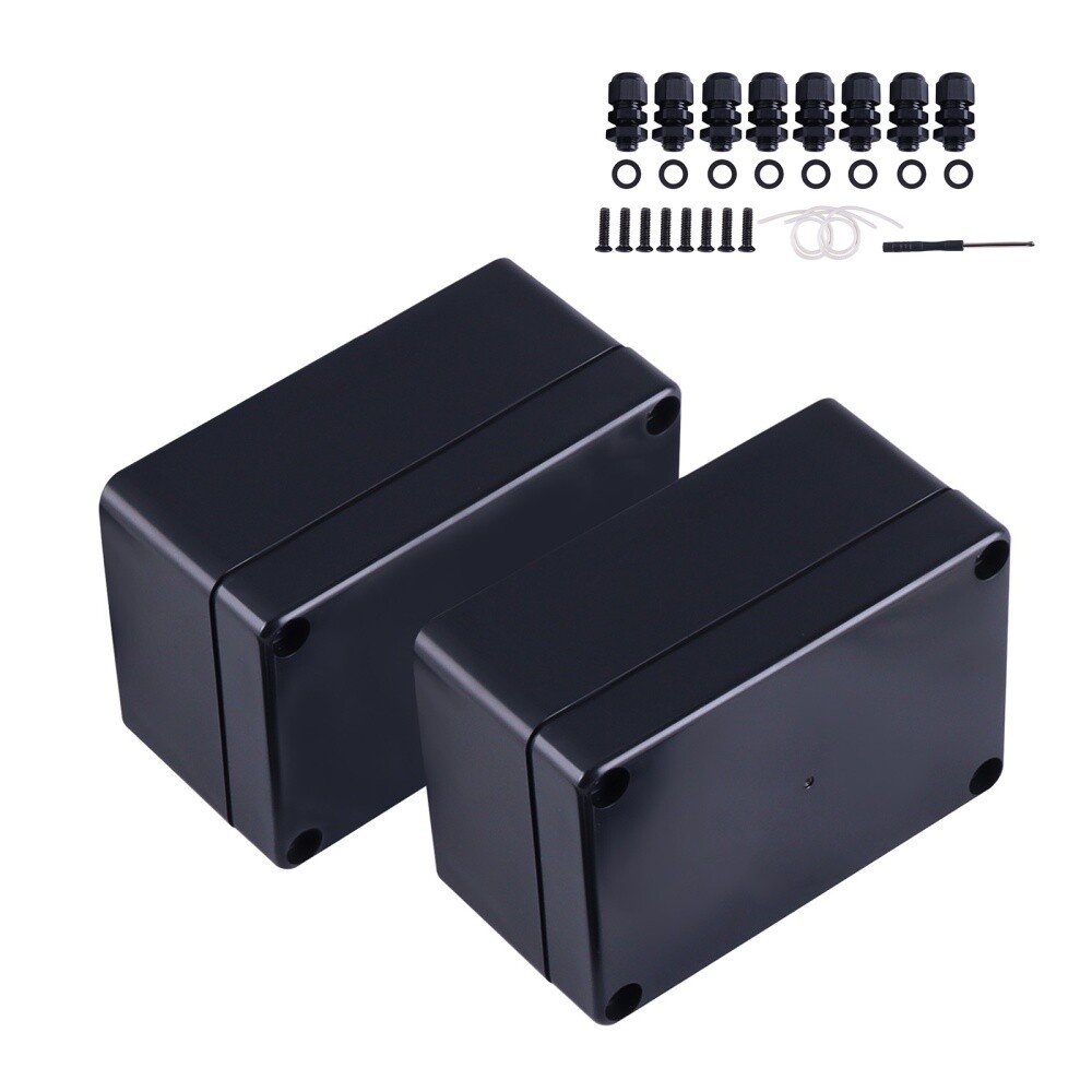 2x Waterproof Plastic Project Box Electronic Enclosure Case 100x68x50mm US Stock