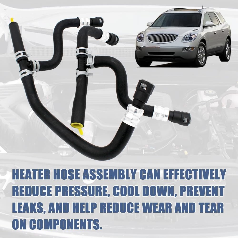 2007-2017 Chevy Traverse GMC Acadia Buick Enclave Heater Hose Repl