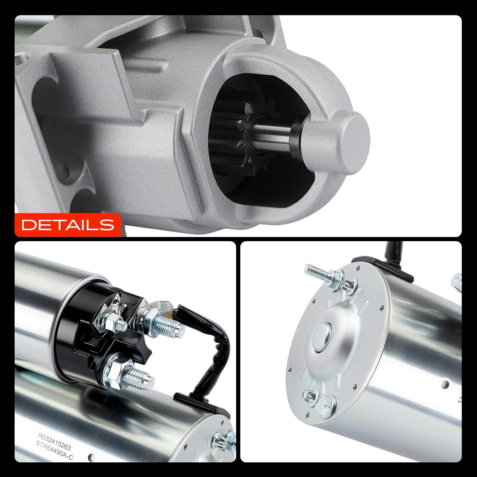 A-Premium Starter Motor Compatible with Chevy Silverado 2500 HD/3500, Avalanche