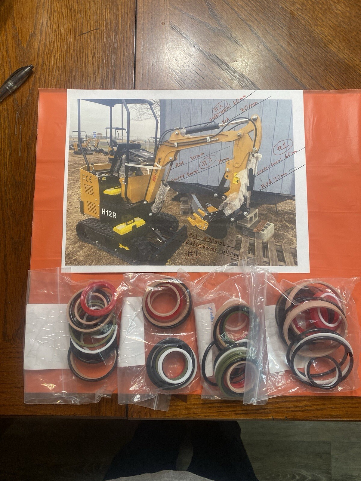 Chinese China Hydraulic Seals Kit For 1 Ton Excavator Agt Miva