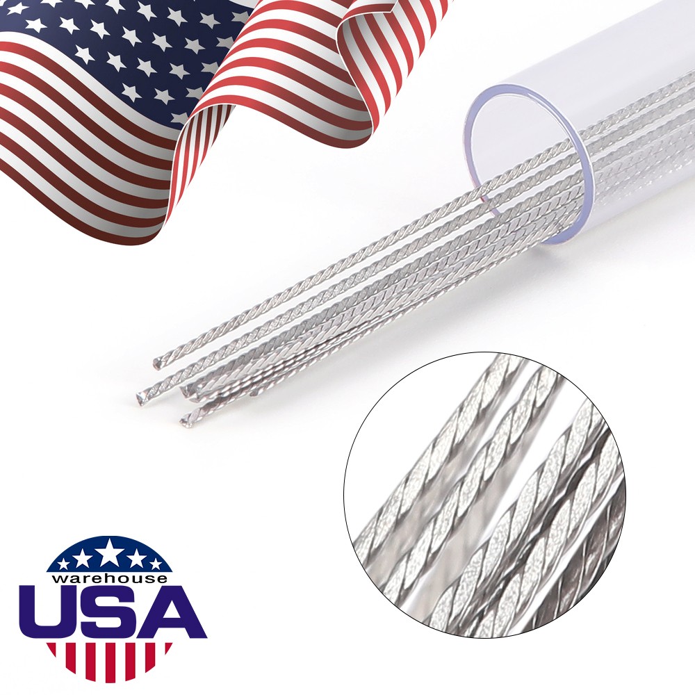 10Pcs/1Pack Dental Ortho Lingual Retainer Wire Stainless Steel Flat Twist Wires