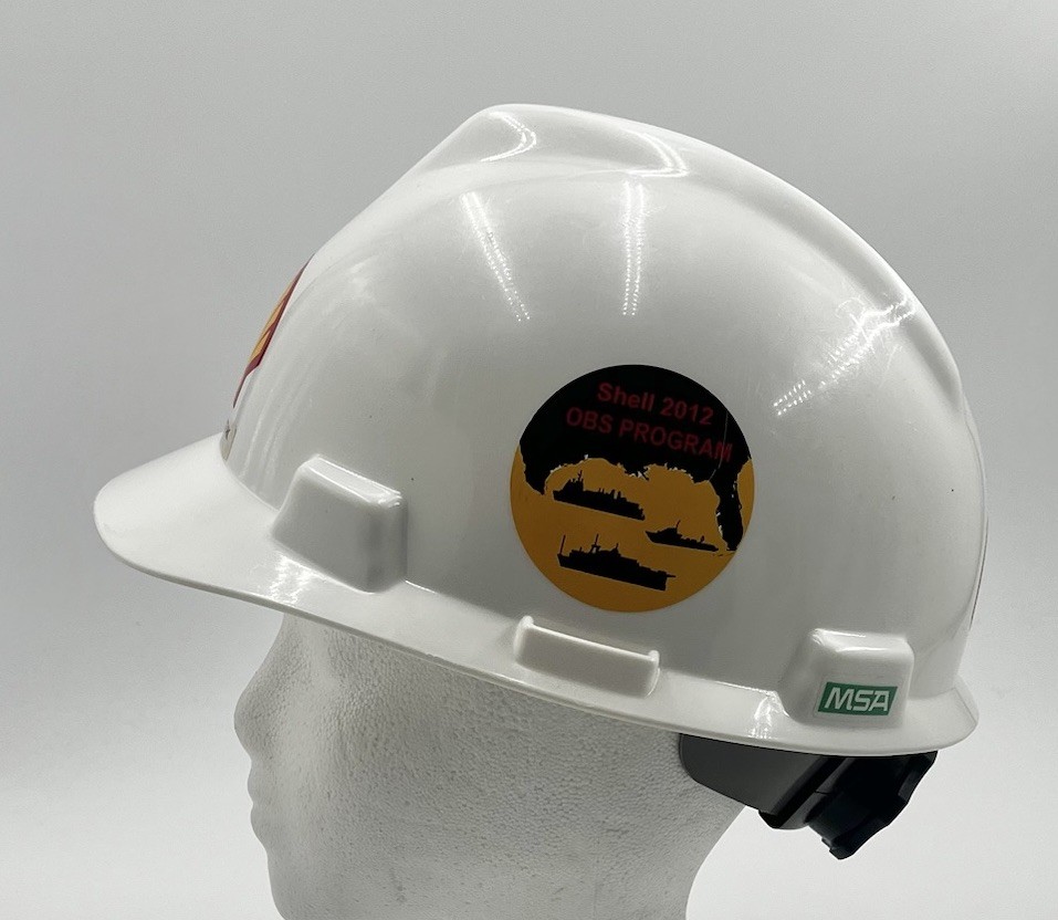 Shell Oil Hard Hat 2012 OBS Program Map Of Gulf Of Mexico MSA