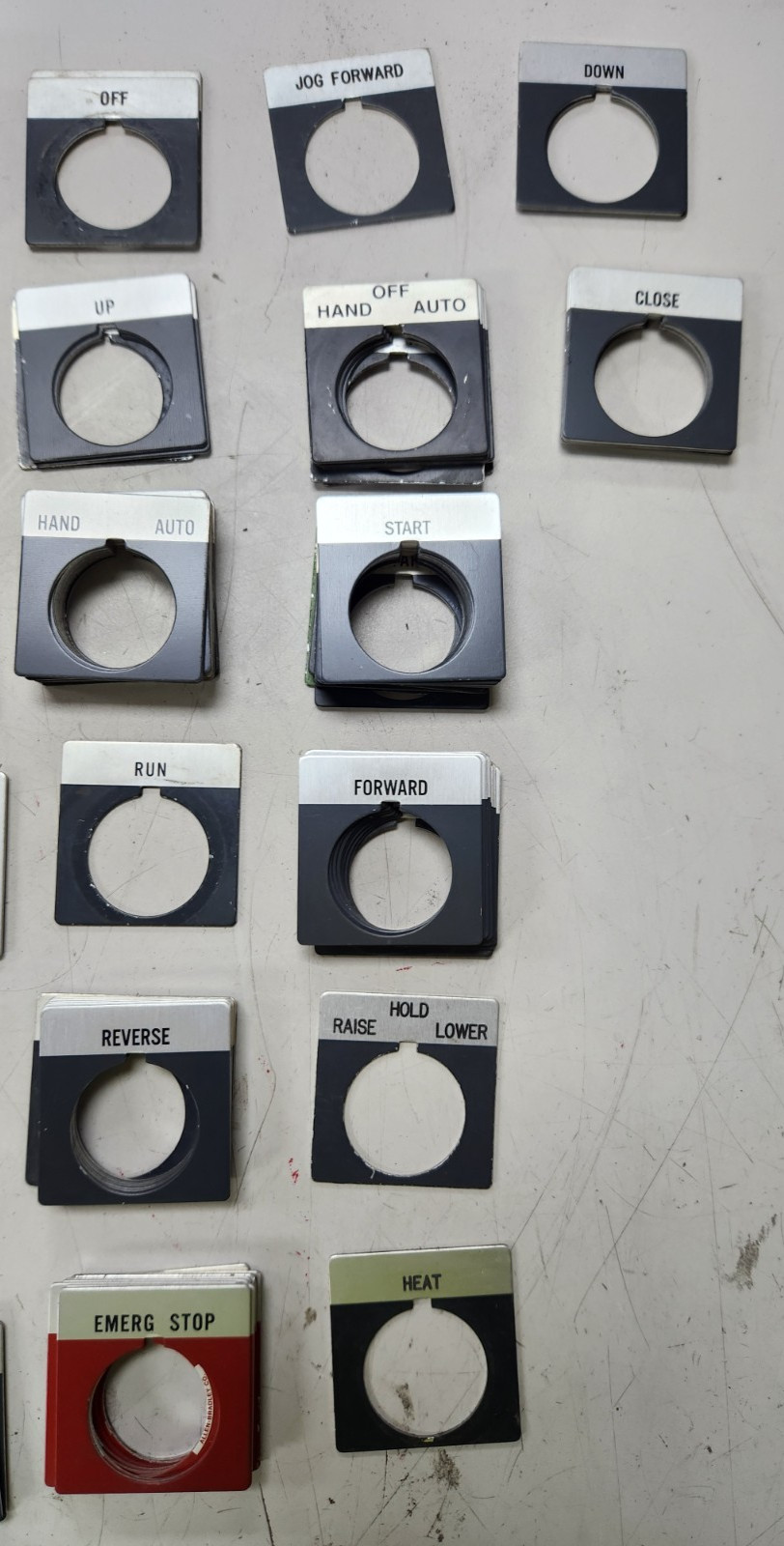 😎 ALLEN BRADLEY 800T ALUMINUM LEGEND PLATES 30MM – CHOOSE YOUR PLATE
