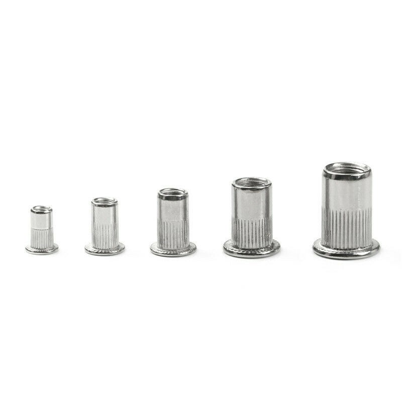 150~615X Stainless Steel Rivet Nut Kit Metric Rivnuts Nutsert Assorted M3-M8 Set