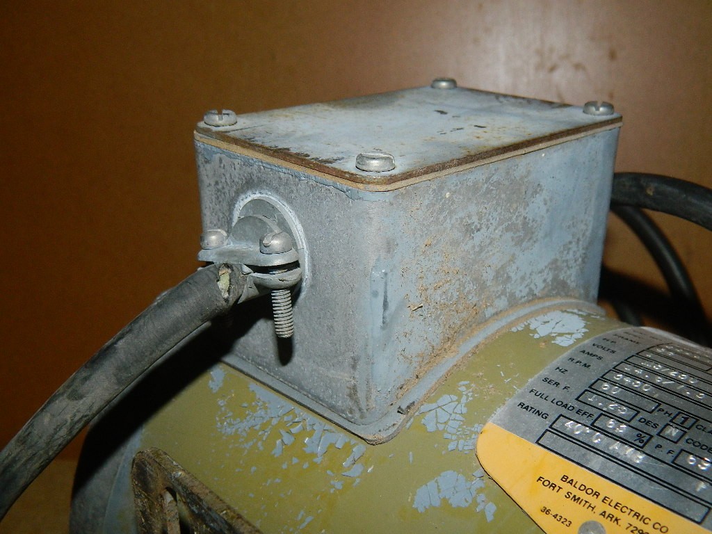 Baldor Industrial Motor Single Phase L1309 1HP 115/230 Volt 3450 RPM 5/8″ Shaft