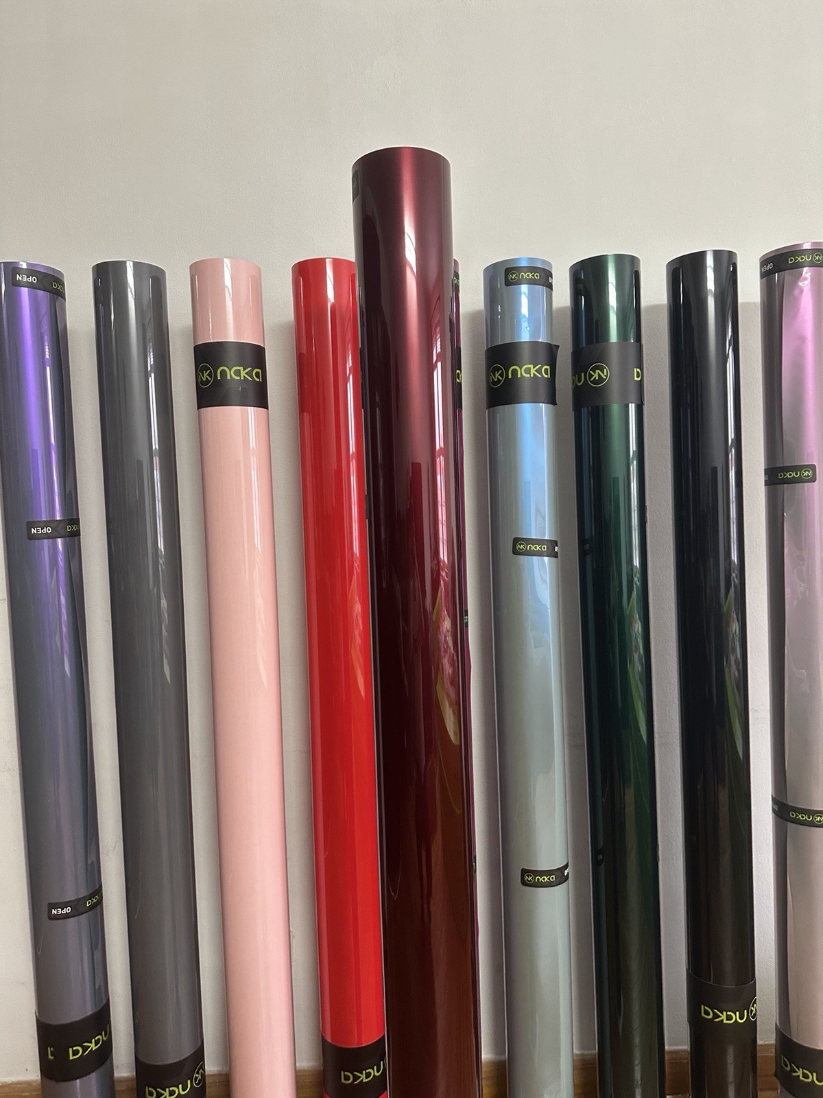NAKA Gloss Vinyl Film Roll, Liquid Dragon Scale Red Super Gloss Vinyl Wrap