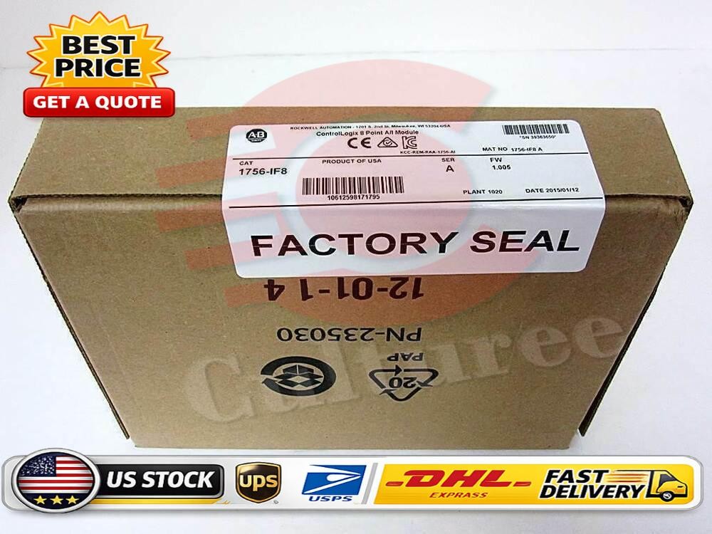New Sealed Allen Bradley 1756-IF8 ControlLogix 8 Point A/I Module 1756IF8 Ser A