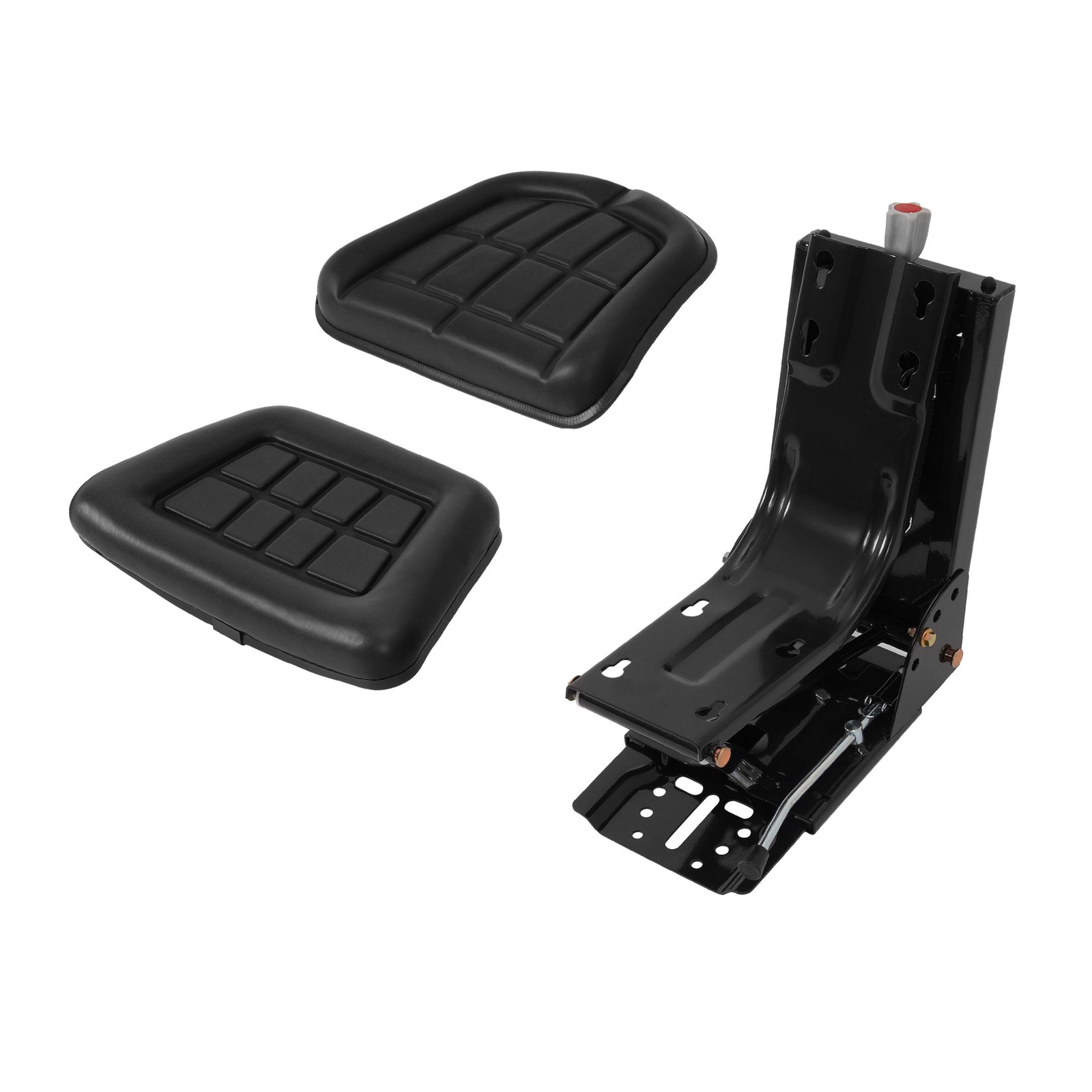 Black Universal Tractor Suspension Seat For Massey Ferguson Ford / New Holland