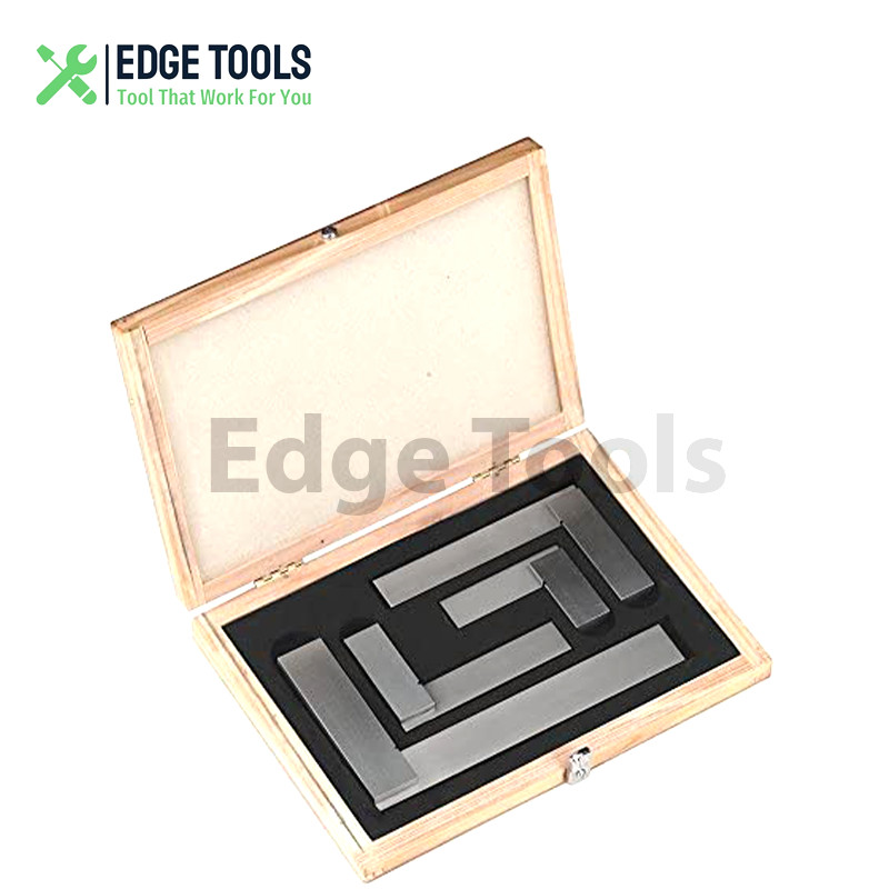 Precision Steel Hardened Square 4 Pcs Set Ground Machinist Tool 2″ 3″ 4″ 6″ USA
