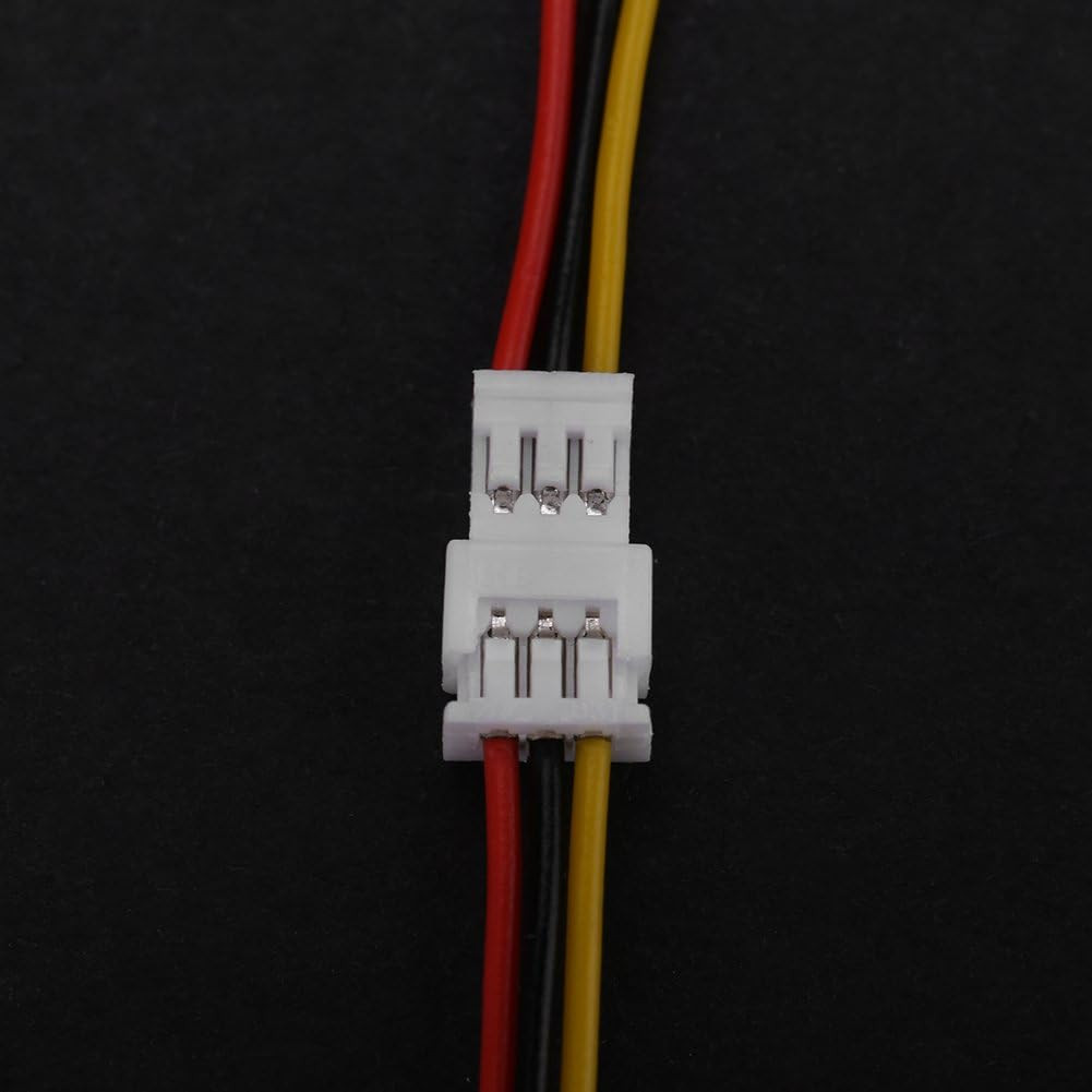 20Pcs/Pack Mini Micro JST 1.25Mm 3 Pin Connectors, Female Male Connector Plug, w