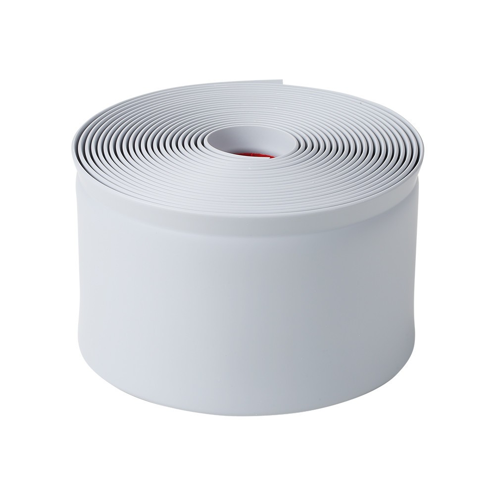 Vinyl Wall Base Baseboard Molding Trim 4″x 20FT Flexible Self Adhesive Gray