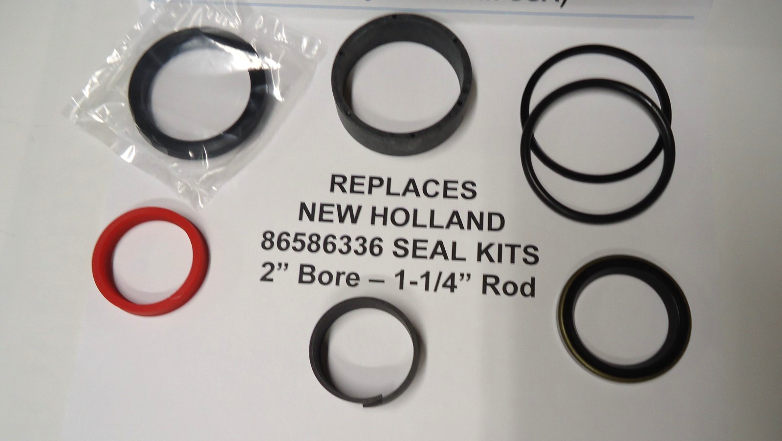 CASE IH & NEW HOLLAND REPLACEMENT SEAL KIT 86586336 SEAL KIT 2″ BORE- 1-1/4″ ROD