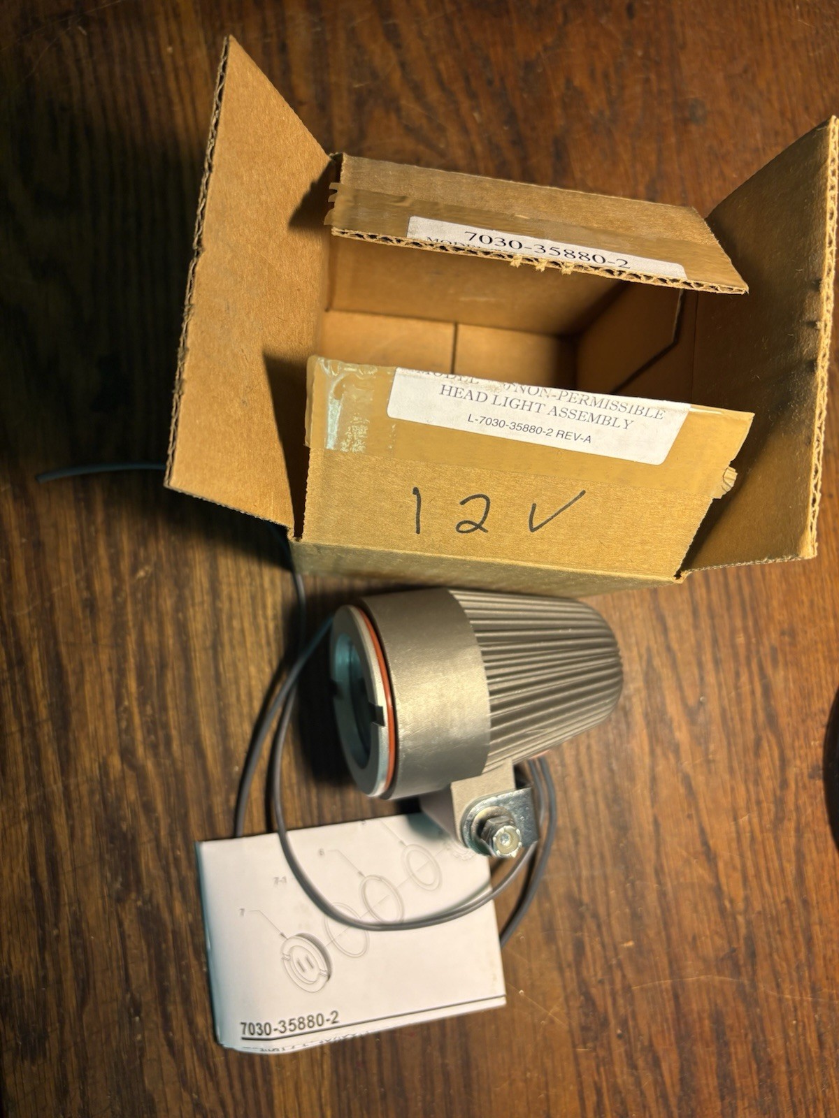 NEW NIB MCi Mining Model T50 Non-Permissible Head Light Assembly 7030-35880-2
