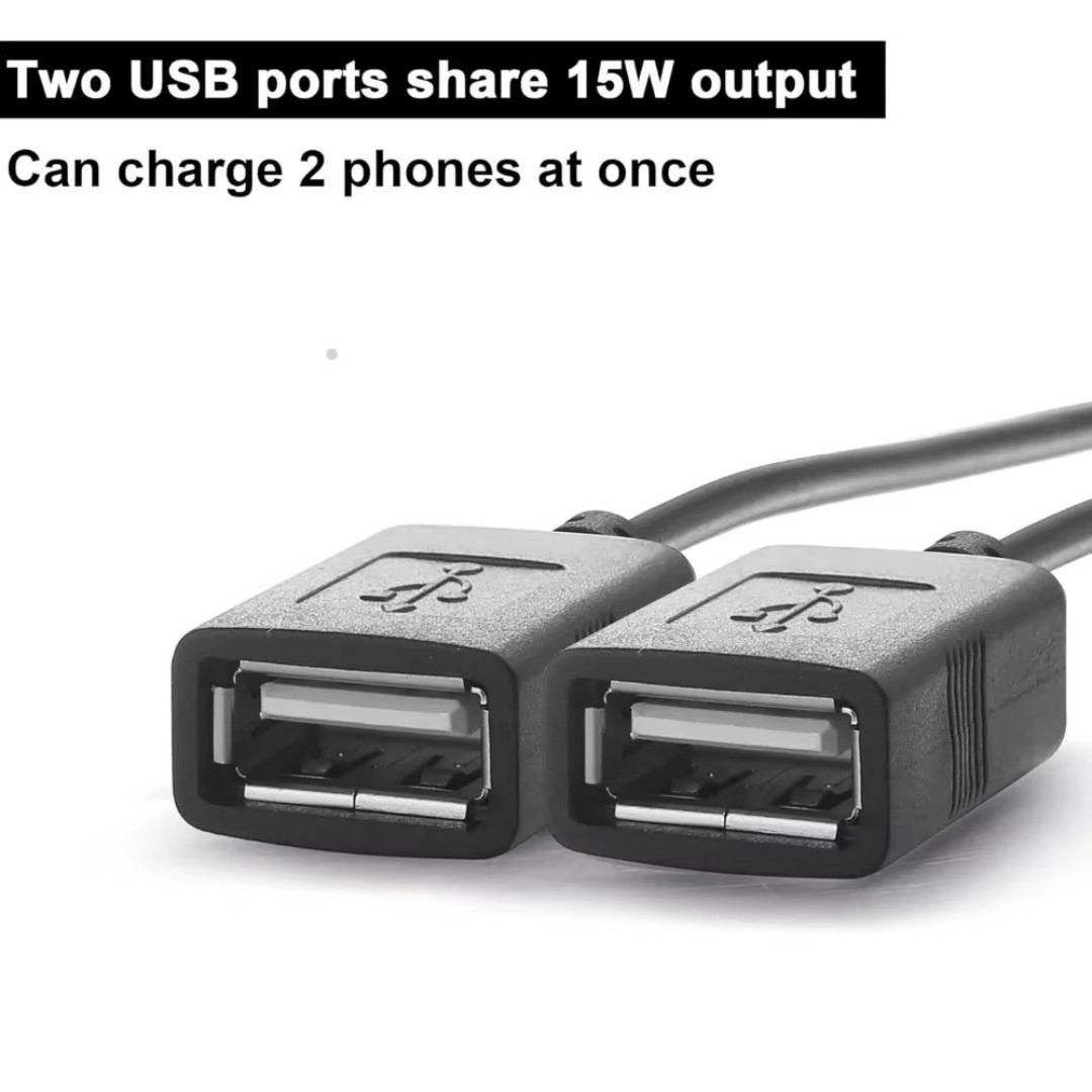 DC-DC 12V To 5V Converter Step Down Module USB Output Power Adapter