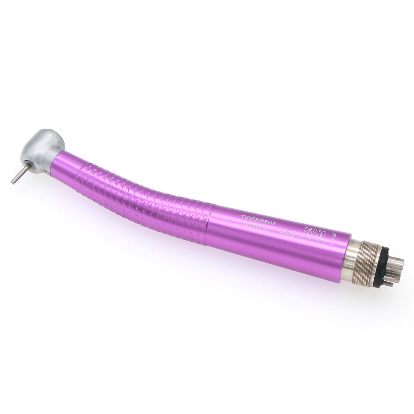 US COXO Dental High Speed 4 Holes Air Turbine Push Button Handpiece CX207-Purple
