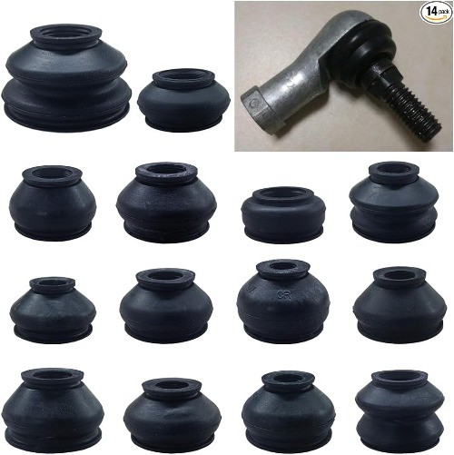 14PCS Automotive Tie Rod End Boots, Ball Joint Rubber Tie Rod Boot, Car Suspensi