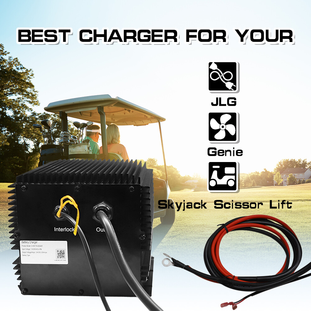 24V 25A Battery Charger HB600-24B 96211 128537 161827 for JLG Genie Skyjack Lift
