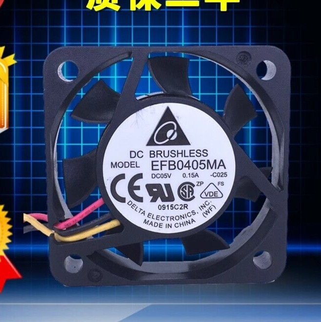 DELTA EFB0405MA 5V 0.15A 4CM 4010 3-Wire Cooling Fan
