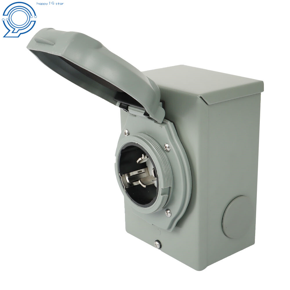 120/250V 50 Amp Generator Power Inlet Box SS2-50P 3 Prong Power Inlet Box