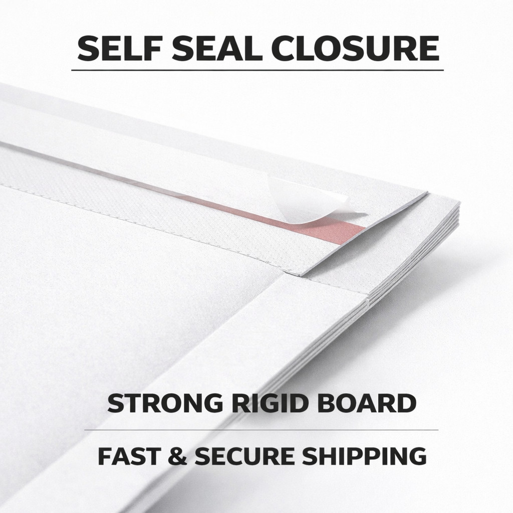 12.75×15 Rigid Stay Flat Mailers Self Seal Cardboard Envelopes 25-1000 Pcs