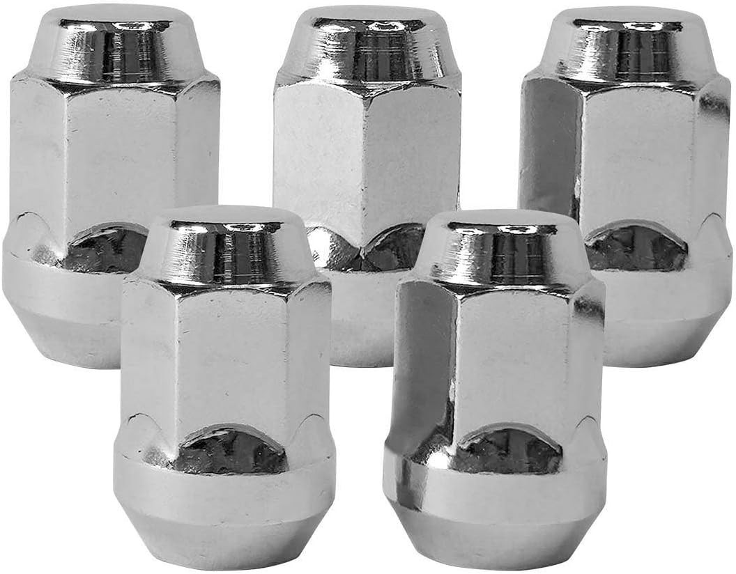 1/2-20 Chrome Wheel Lug Nut Compatible with Jeep Cherokee Wrangler Grand Cheroke