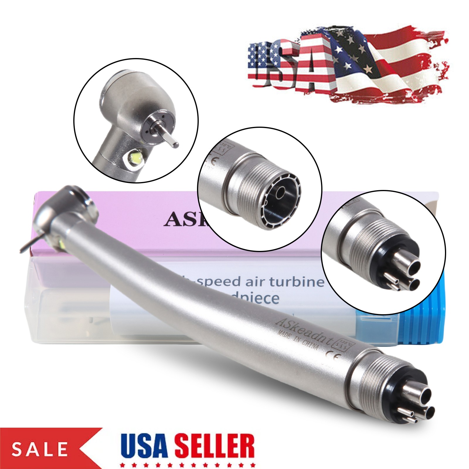 Dental Round Carbide Bur for Slow Low Speed Latch Type Contra Angle RA 1# -RA 8#