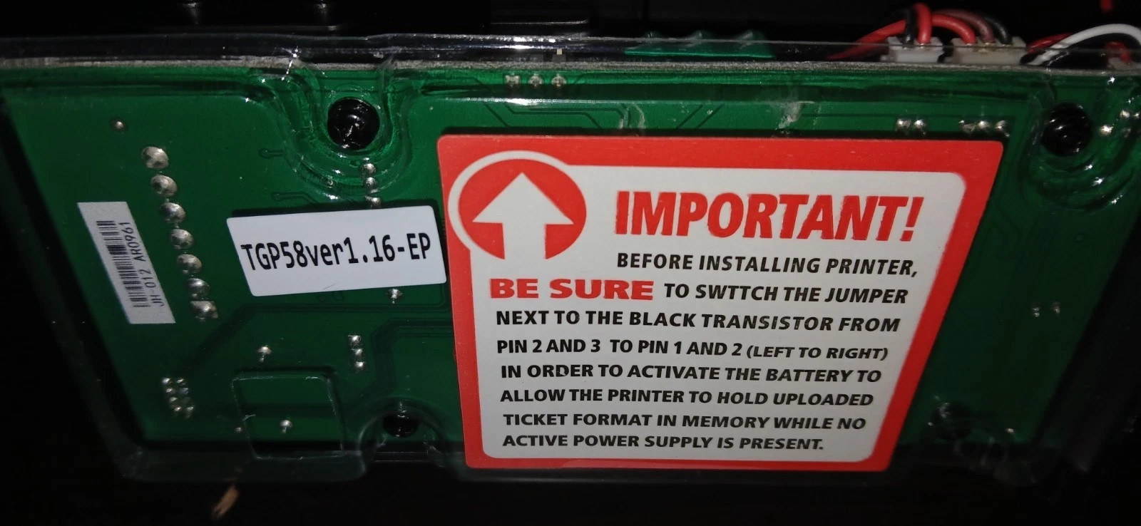 TOP ICT Printer tested