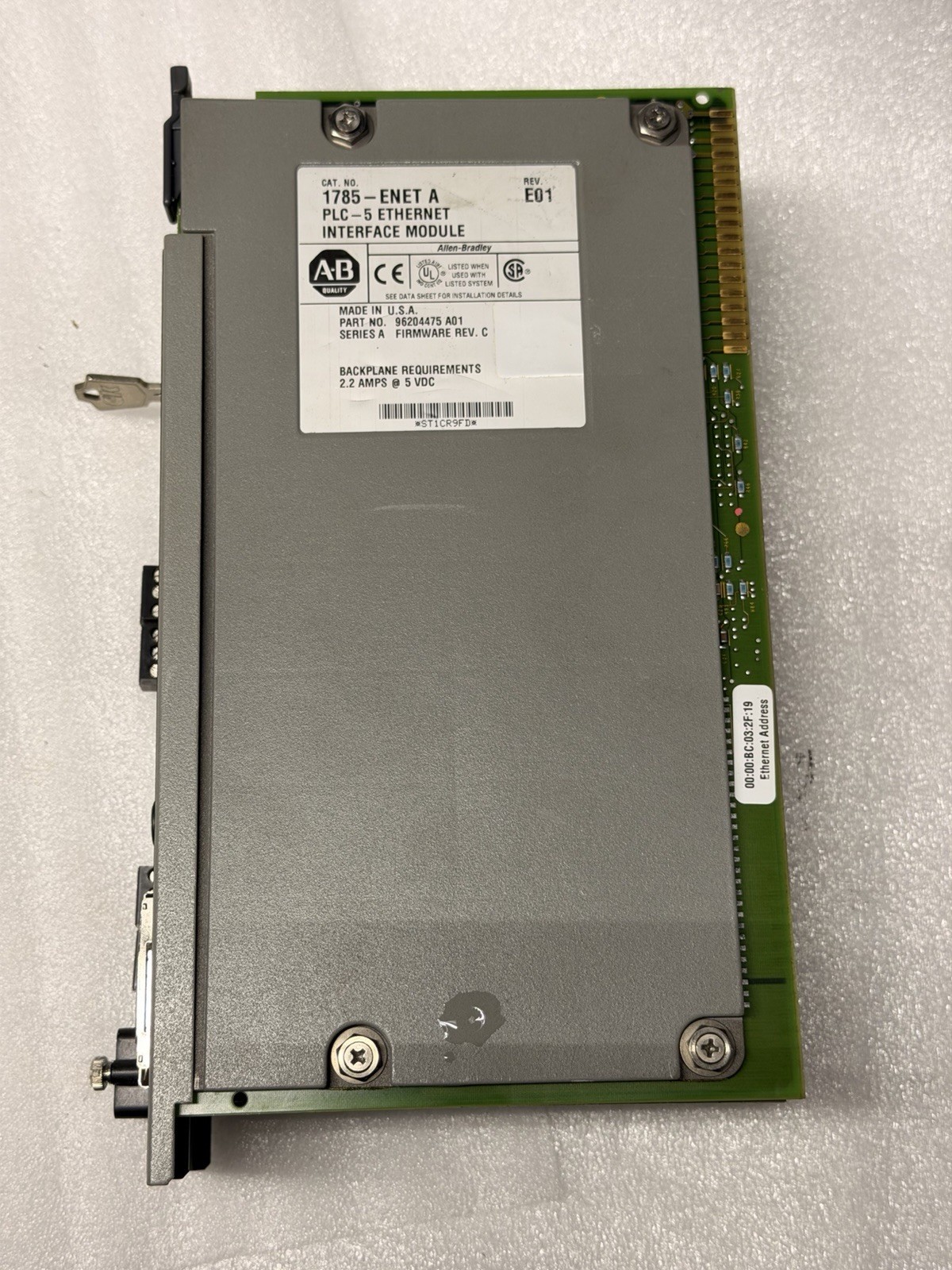 —USED COMBO—Allen Bradley 1785-L80B/E & 1785-ENET A Processor & Ethernet Module