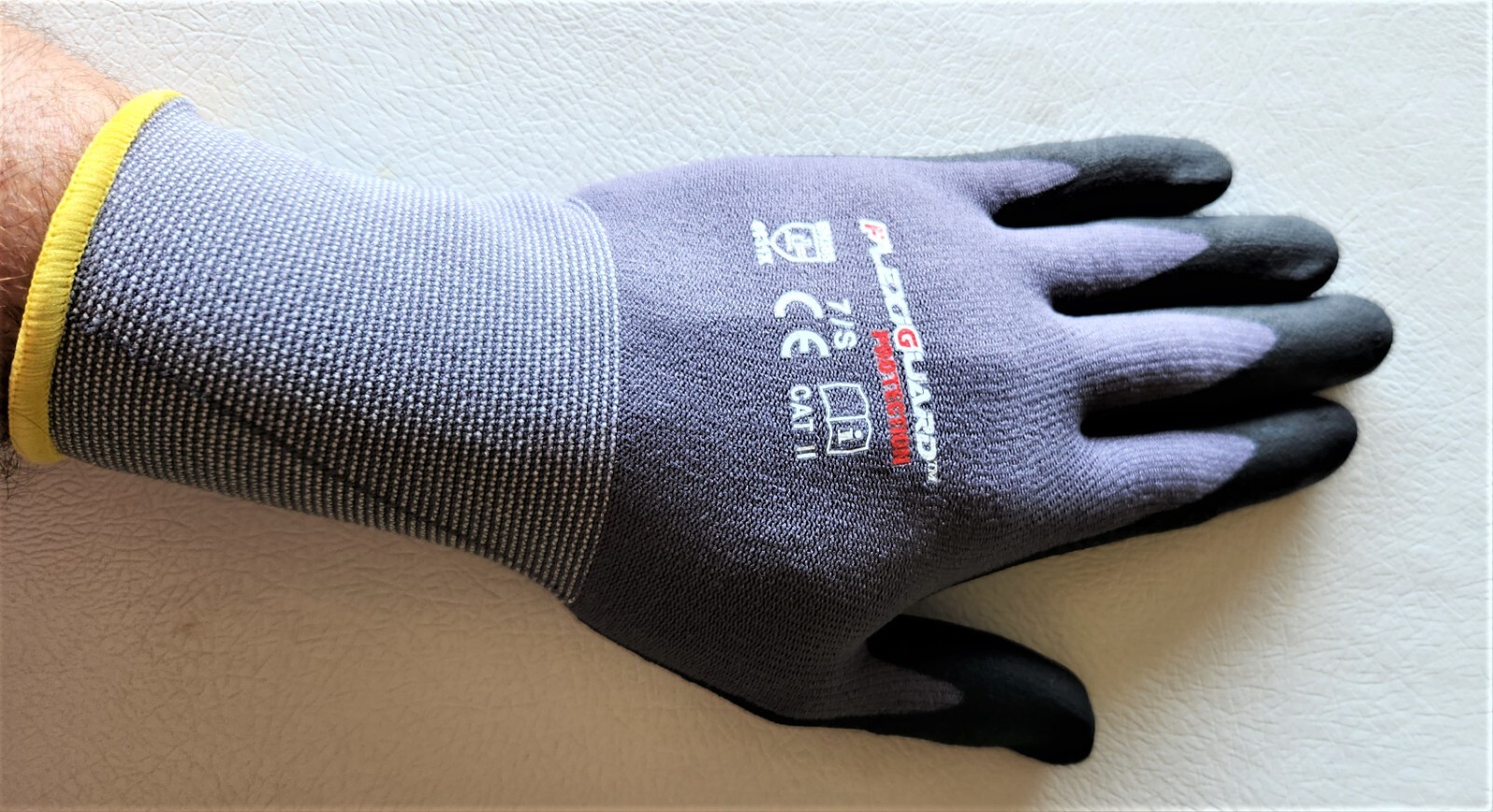 12-Pair Flexi-Guard Glove Ultra-Lightweight breathable Dotted Palms Glove