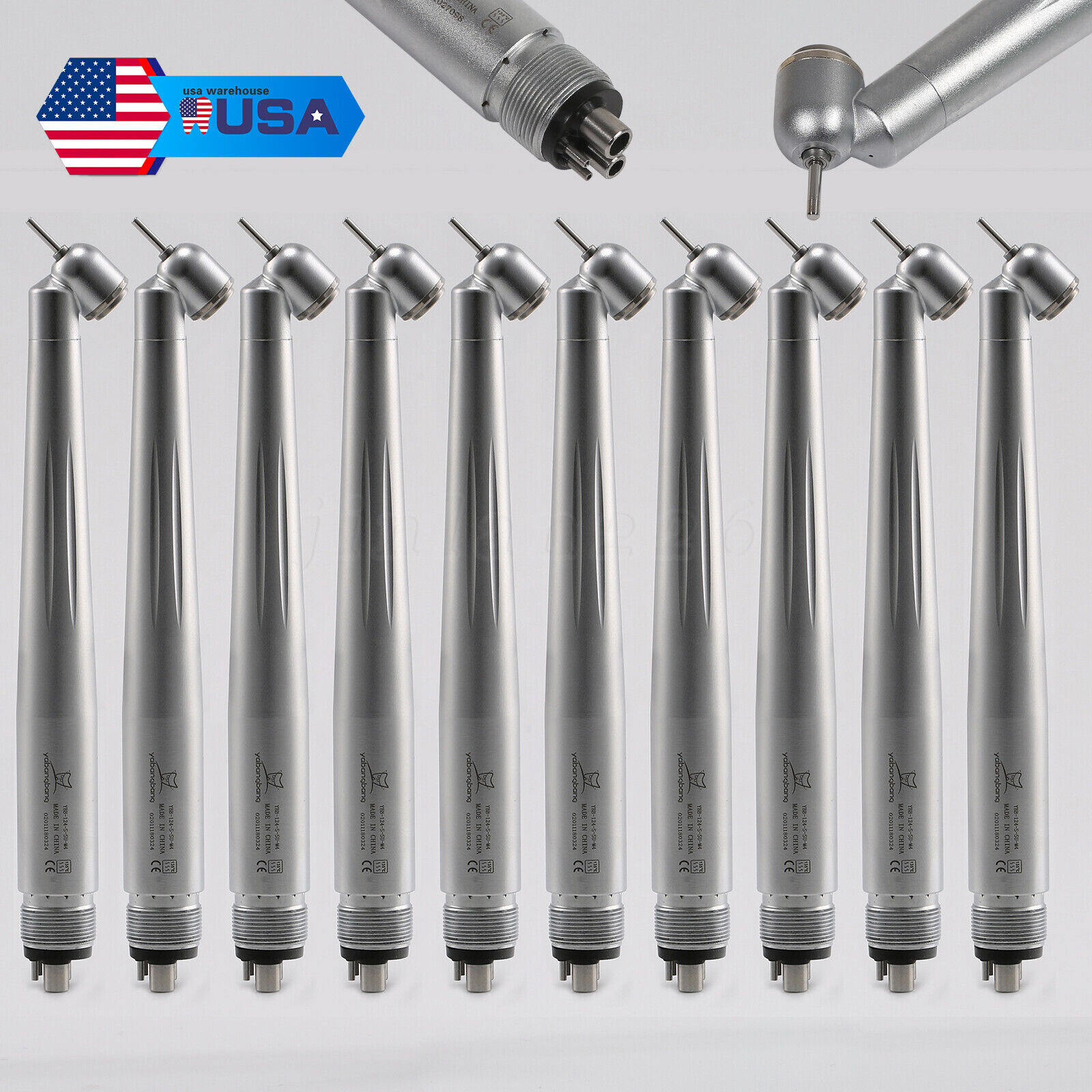 Yabang Dental 45 Degree Surgical High Speed Handpiece Push Button 4Hole 1-10 pcs