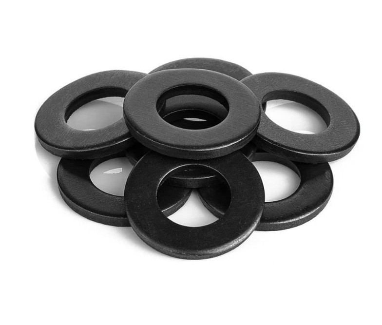 Black Carbon steel 8.8 grade Flat Washers M2 M2.5 M3 M4 M5 M6 M8 M10 M12 M14-M30