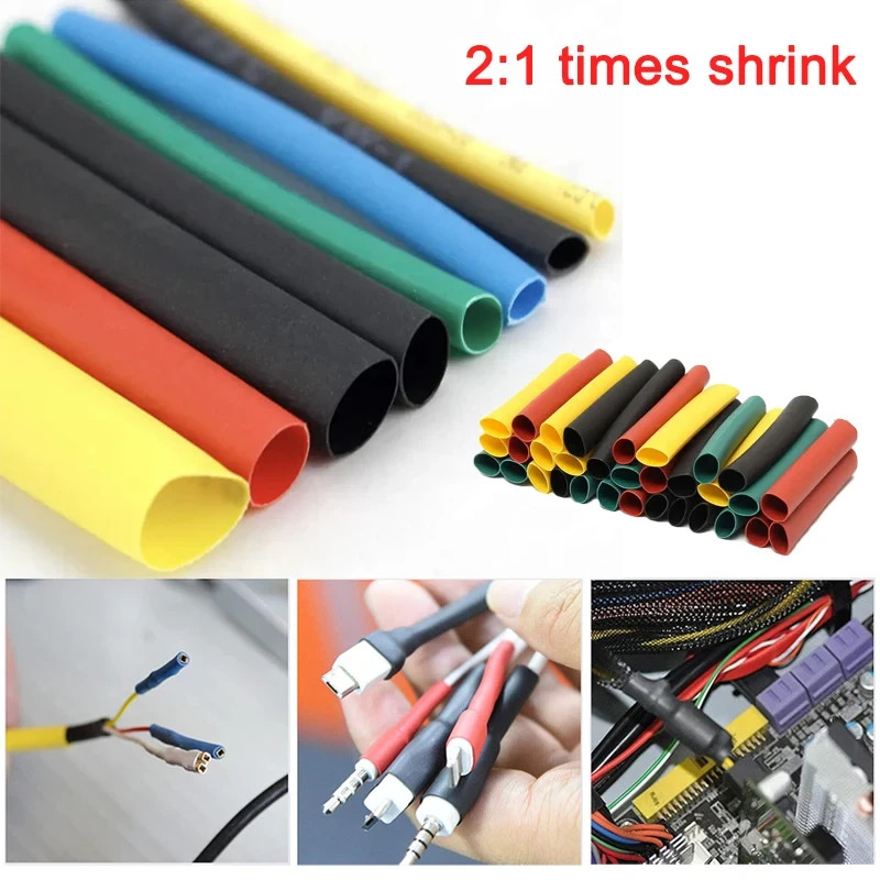 (20) 2/0 1/0 4 & 8 Gauge 2″ long Heat Shrink Tube Ring Terminal Tubing -LOT